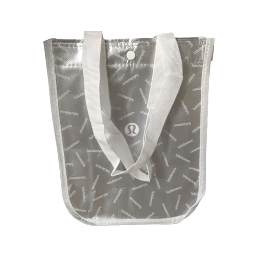 Lululemon Silver/White Small Holiday Bag Limited Edition, Never Used